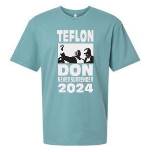 Teflon Don Trump 2024 Bulletproof Legend Design Sueded Cloud Jersey T-Shirt