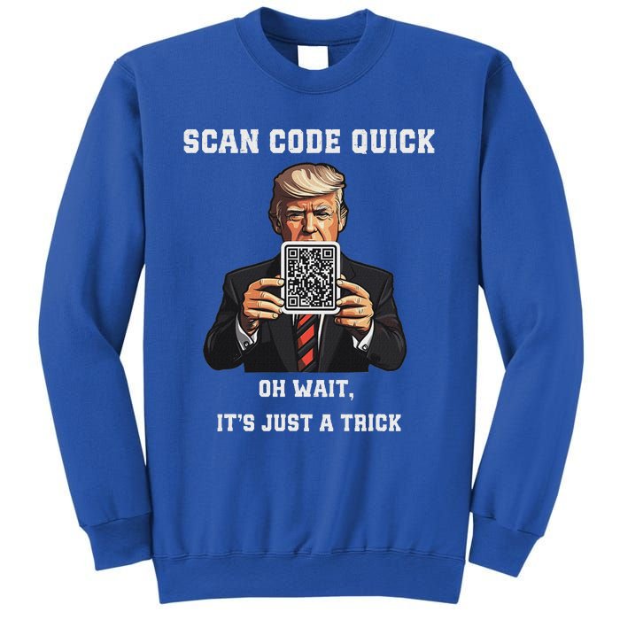 Trump Dancing Troll Qr Joke Sweatshirt