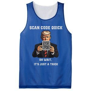 Trump Dancing Troll Qr Joke Mesh Reversible Basketball Jersey Tank