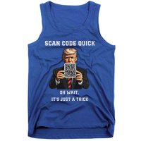 Trump Dancing Troll Qr Joke Tank Top