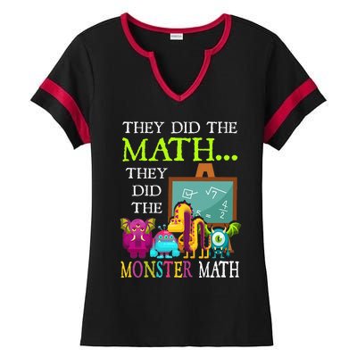 They Did The Math They Did The Monster Math Ladies Halftime Notch Neck Tee