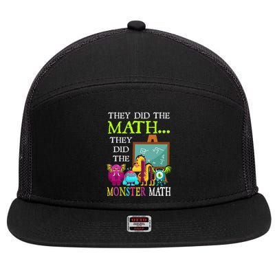 They Did The Math They Did The Monster Math 7 Panel Mesh Trucker Snapback Hat