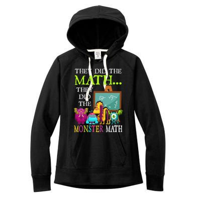 They Did The Math They Did The Monster Math Women's Fleece Hoodie