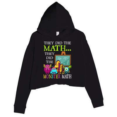 They Did The Math They Did The Monster Math Crop Fleece Hoodie