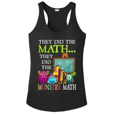 They Did The Math They Did The Monster Math Ladies PosiCharge Competitor Racerback Tank
