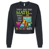 They Did The Math They Did The Monster Math Cropped Pullover Crew