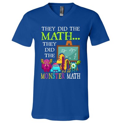 They Did The Math They Did The Monster Math V-Neck T-Shirt