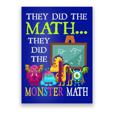 They Did The Math They Did The Monster Math Poster