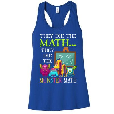 They Did The Math They Did The Monster Math Women's Racerback Tank