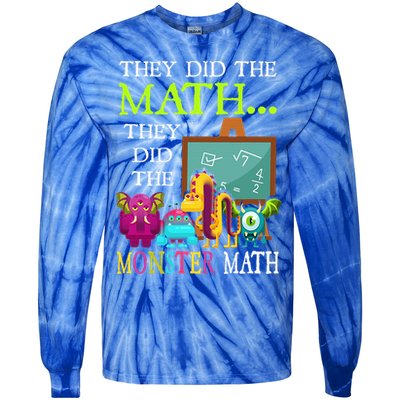 They Did The Math They Did The Monster Math Tie-Dye Long Sleeve Shirt