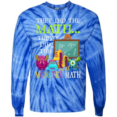 They Did The Math They Did The Monster Math Tie-Dye Long Sleeve Shirt