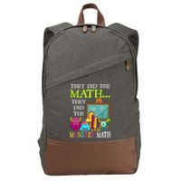 They Did The Math They Did The Monster Math Cotton Canvas Backpack