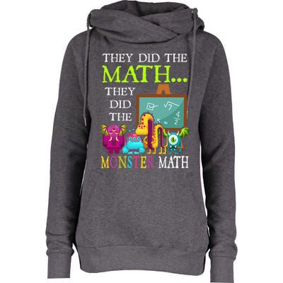 They Did The Math They Did The Monster Math Womens Funnel Neck Pullover Hood