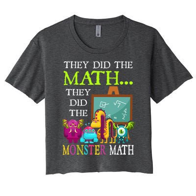 They Did The Math They Did The Monster Math Women's Crop Top Tee