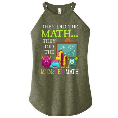 They Did The Math They Did The Monster Math Women's Perfect Tri Rocker Tank