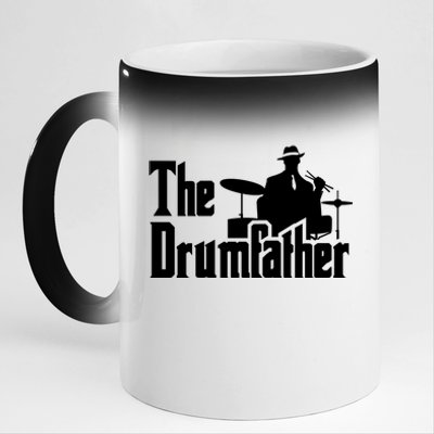 The Drumfather 11oz Black Color Changing Mug