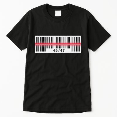 Trump Dance Troll Barcode Scan Qr Funny President Dance Code Tall T-Shirt