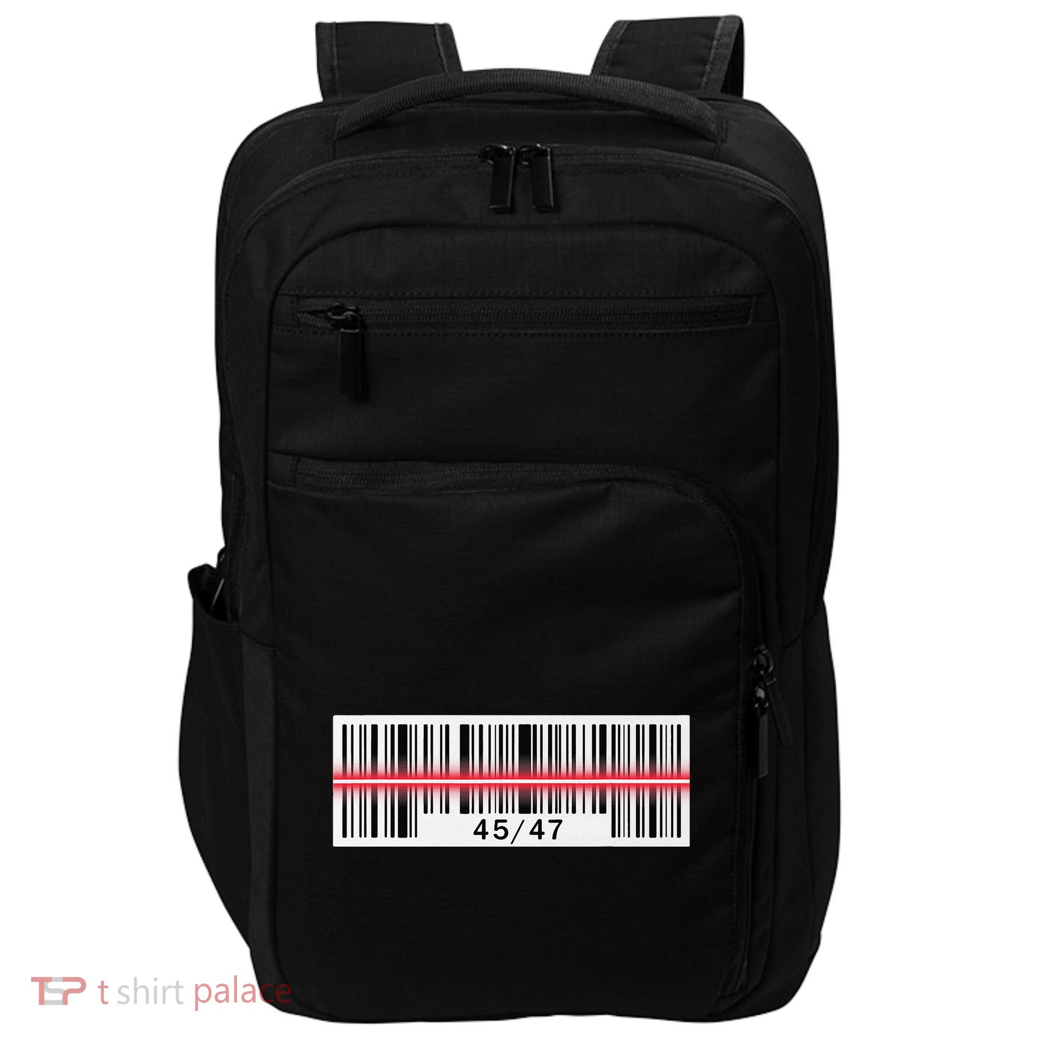 Trump Dance Troll Barcode Scan Qr Funny President Dance Code Impact Tech Backpack