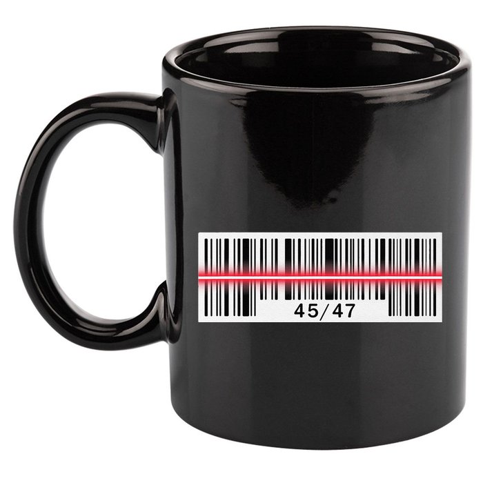 Trump Dance Troll Barcode Scan Qr Funny President Dance Code 11oz C Handle Ceramic Mug