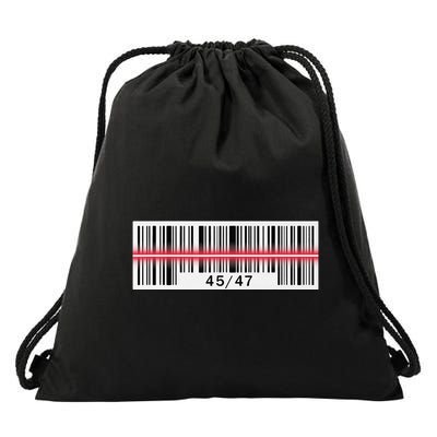 Trump Dance Troll Barcode Scan Qr Funny President Dance Code Drawstring Bag