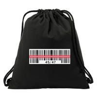 Trump Dance Troll Barcode Scan Qr Funny President Dance Code Drawstring Bag