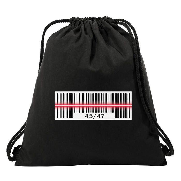 Trump Dance Troll Barcode Scan Qr Funny President Dance Code Drawstring Bag