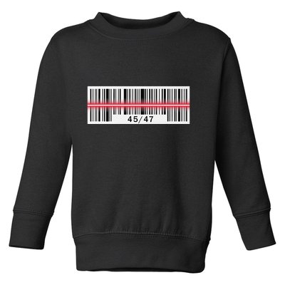 Trump Dance Troll Barcode Scan Qr Funny President Dance Code Toddler Sweatshirt