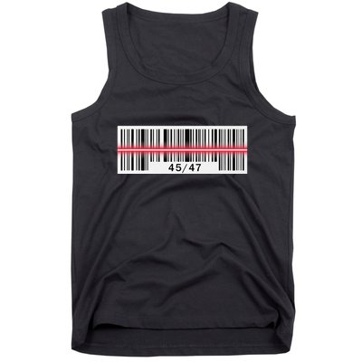Trump Dance Troll Barcode Scan Qr Funny President Dance Code Tank Top