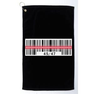 Trump Dance Troll Barcode Scan Qr Funny President Dance Code Platinum Collection Golf Towel