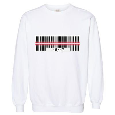 Trump Dance Troll Barcode Scan Qr Funny President Dance Code Garment-Dyed Sweatshirt