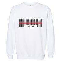 Trump Dance Troll Barcode Scan Qr Funny President Dance Code Garment-Dyed Sweatshirt