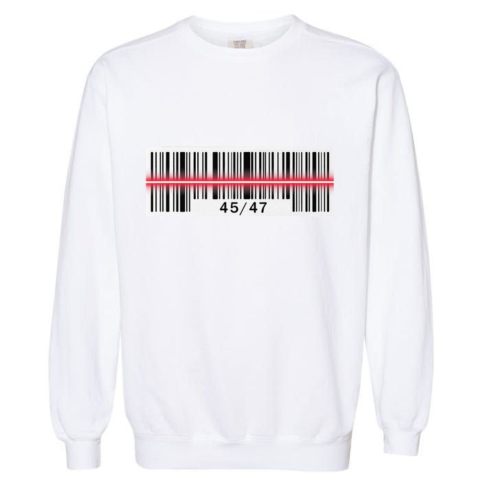 Trump Dance Troll Barcode Scan Qr Funny President Dance Code Garment-Dyed Sweatshirt