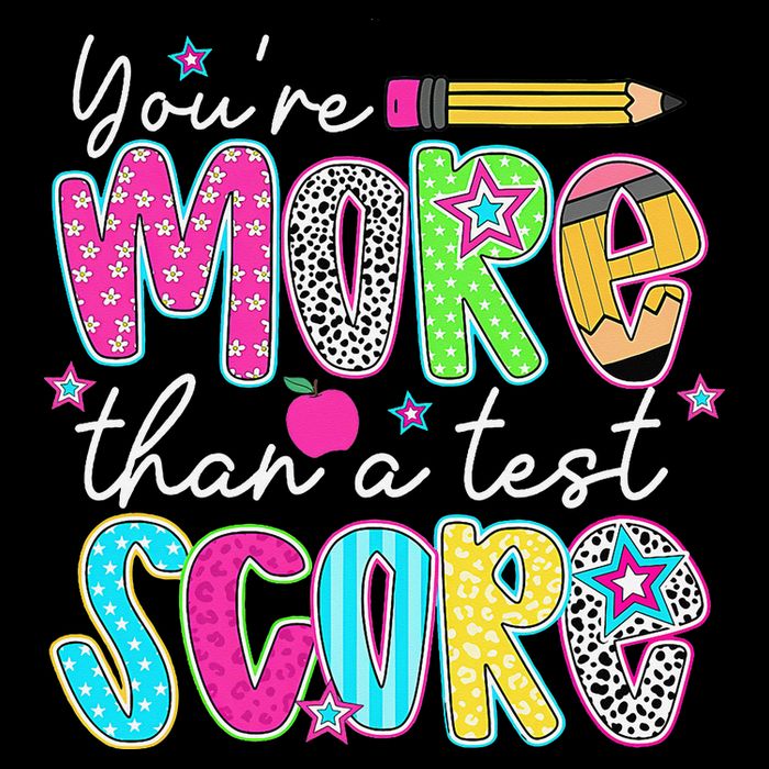 Test Day Teacher Youre More Than A Test Score Women Drawstring Bag