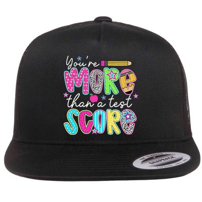 Test Day Teacher Youre More Than A Test Score Women Flatbill Hat