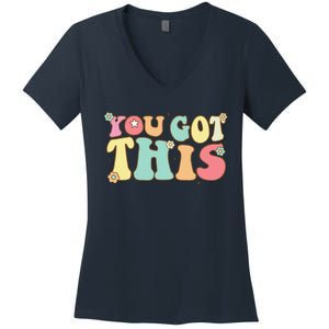 Test Day Teacher Motivational Testing Day Student Women's V-Neck T-Shirt