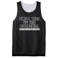 Talk Down To People Mesh Reversible Basketball Jersey Tank