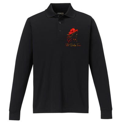 Talk Derby To Me Horse Racing Funny Derby Day Performance Long Sleeve Polo