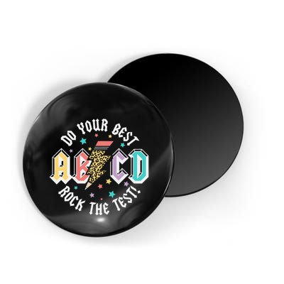 Test Day Teachers Boy Girl Abcd Rock The Test Testing Day Magnet