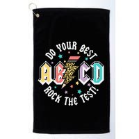 Test Day Teachers Boy Girl Abcd Rock The Test Testing Day Golf Towel