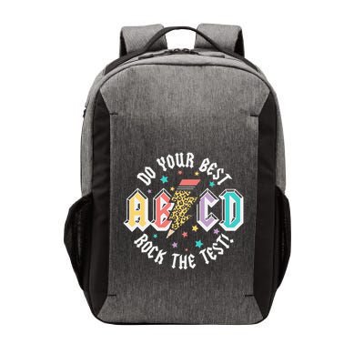 Test Day Teachers Boy Girl Abcd Rock The Test Testing Day Vector Backpack