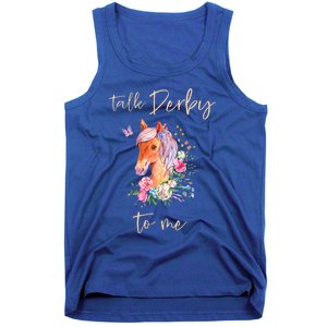 Talk Derby To Me Horse Racing Fan Tank Top