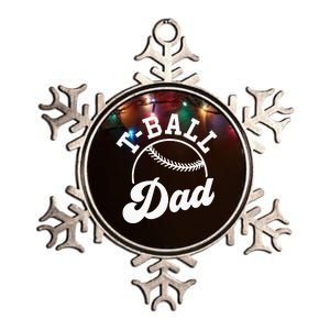 Tball Dad Metallic Star Ornament