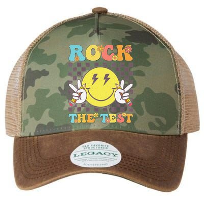 Testing Day Teacher Student Motivational Rock The Test Legacy Tie Dye Trucker Hat