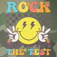 Testing Day Teacher Student Motivational Rock The Test Legacy Tie Dye Trucker Hat