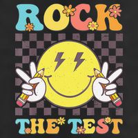 Testing Day Teacher Student Motivational Rock The Test Cool Comfort Performance Bucket Hat