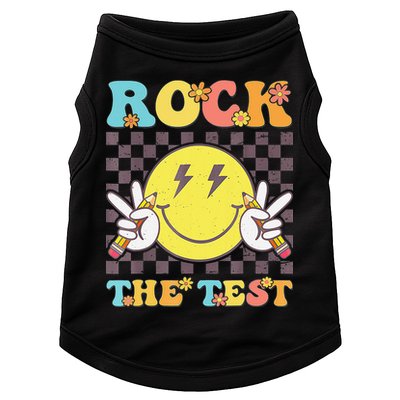 Testing Day Teacher Student Motivational Rock The Test Doggie Tank