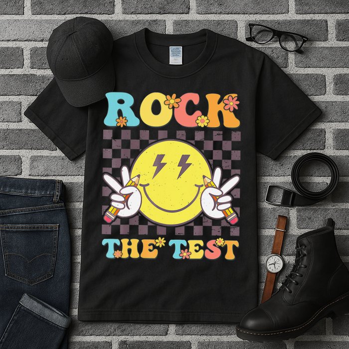 Testing Day Teacher Student Motivational Rock The Test Tall T-Shirt