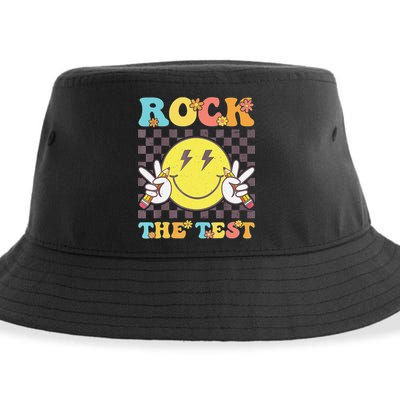 Testing Day Teacher Student Motivational Rock The Test Sustainable Bucket Hat