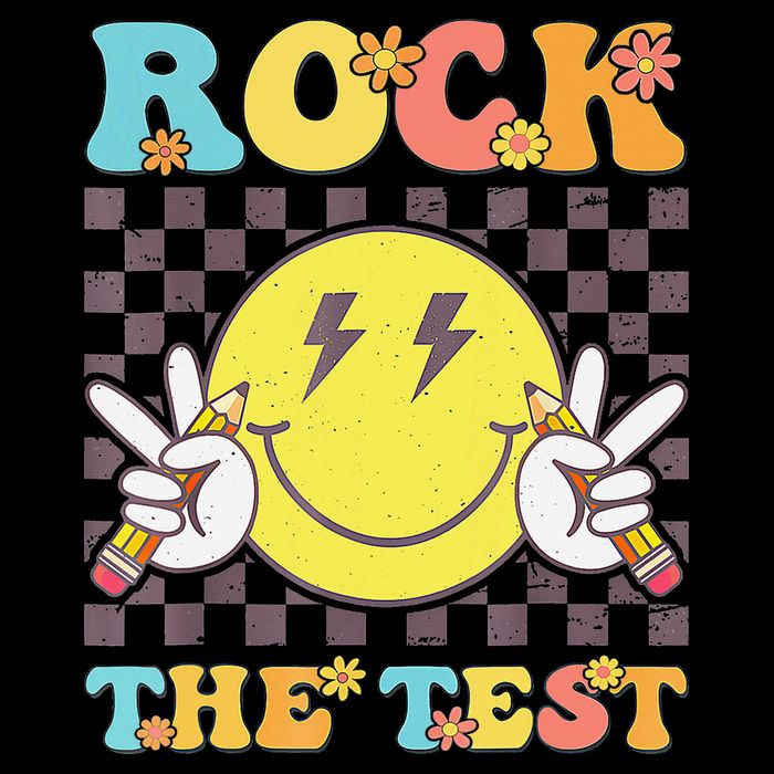 Testing Day Teacher Student Motivational Rock The Test 16 in Basic Backpack