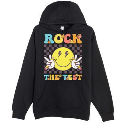 Testing Day Teacher Student Motivational Rock The Test Premium Pullover Hoodie